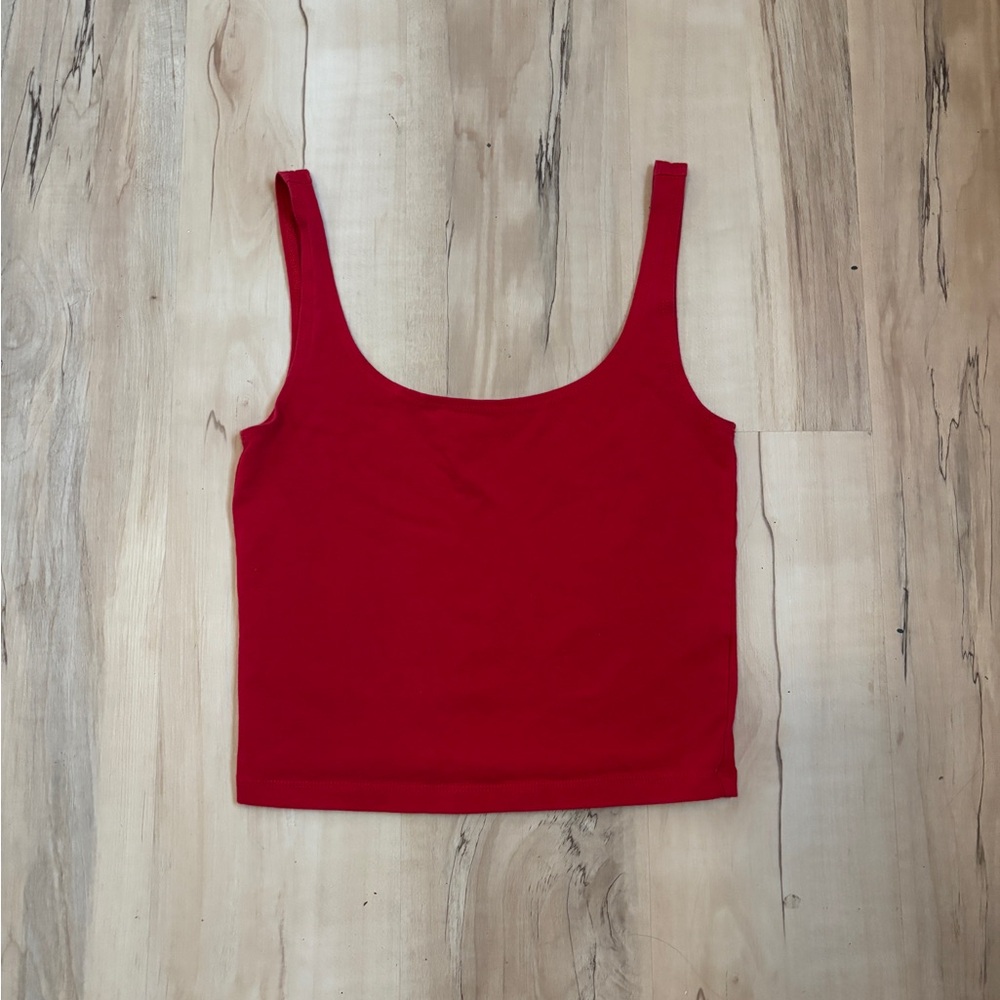 Small Red Forever 21 Tank Crop Top